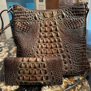 Brahmin Katie Crossbody and Ady wallet set